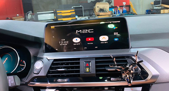 2019 BMW X3 ID6 (G01), M2C 안드로이드셋탑 & EVO6전용 인테페이스 설치