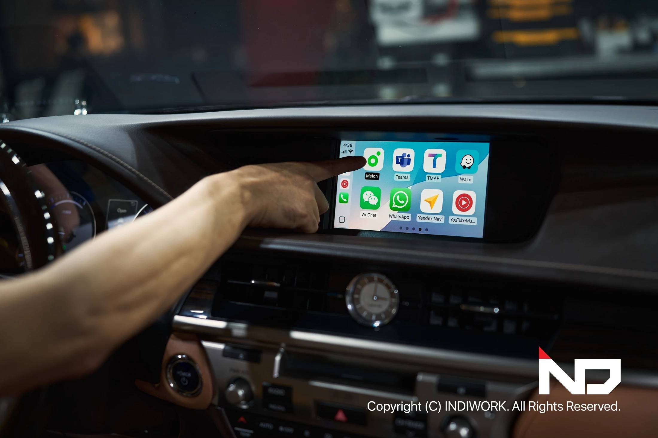 2017년 렉서스 ES300h 6.5세대 무선 카플레이& 무선 안드로이드 오토 터치 컨트롤